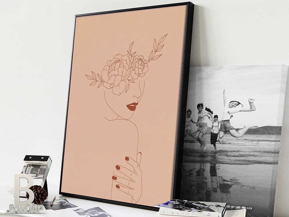 Художественный принт с цветами для женщин | Настенное искусство цветком и