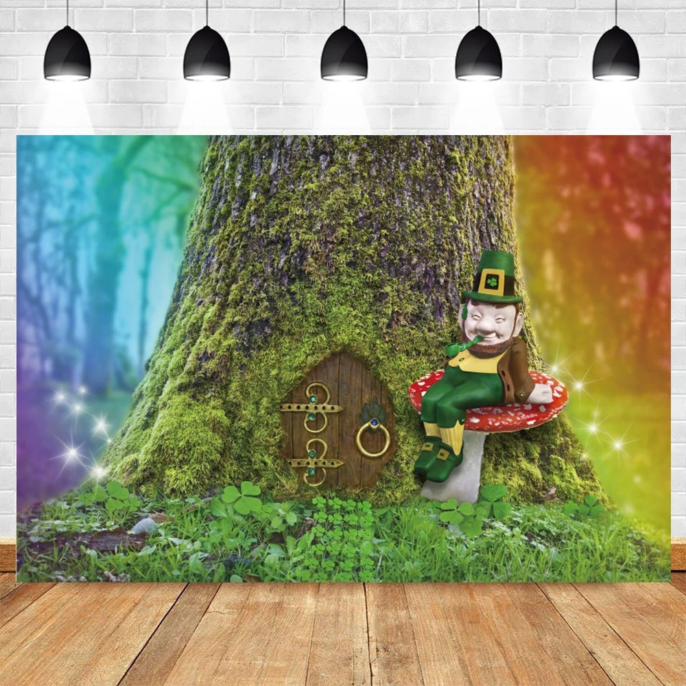 

Фон для фотосъемки ко Дню Св. Патрика Золотой Фон для фотосъемки мечтательное дерево счастливая фотография детской фотостудии