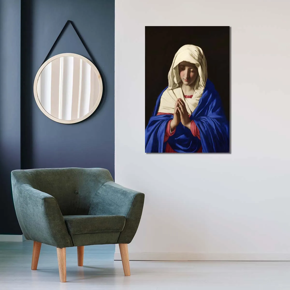 

Sassoferrato The Virgin In Prayer Poster Decorative Picture Modern Wall Art Paintings Home Decor No Frame