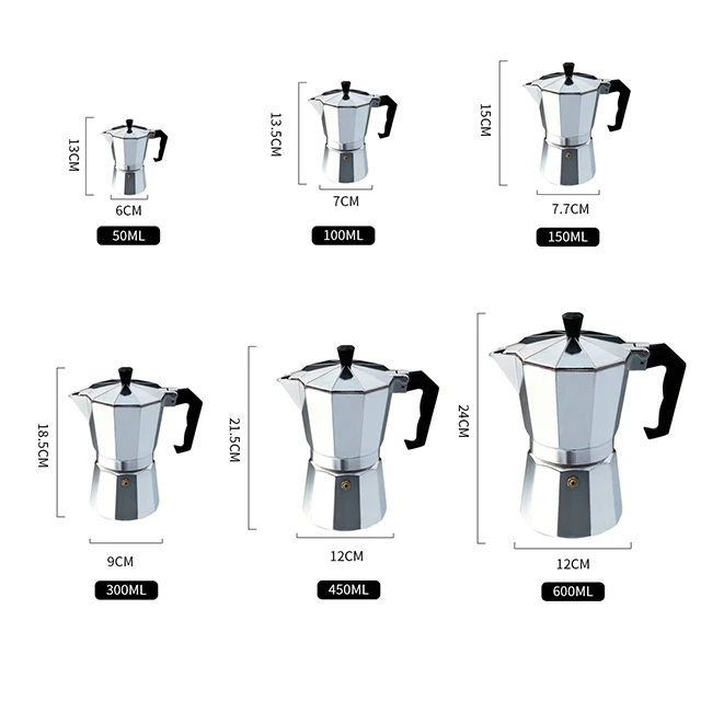 Duolvqi Алюминий Кофе производитель прочный Moka Cafeteira Кофеварка горшок практичный