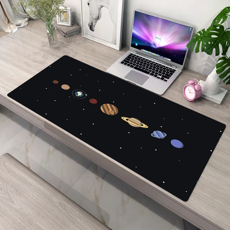 

PC Gamer Gaming Mouse Pad Universe Space Solar System Planet Deskmat Rubber Mat Xxl Mausepad Gamers Accessories Mousepad Company