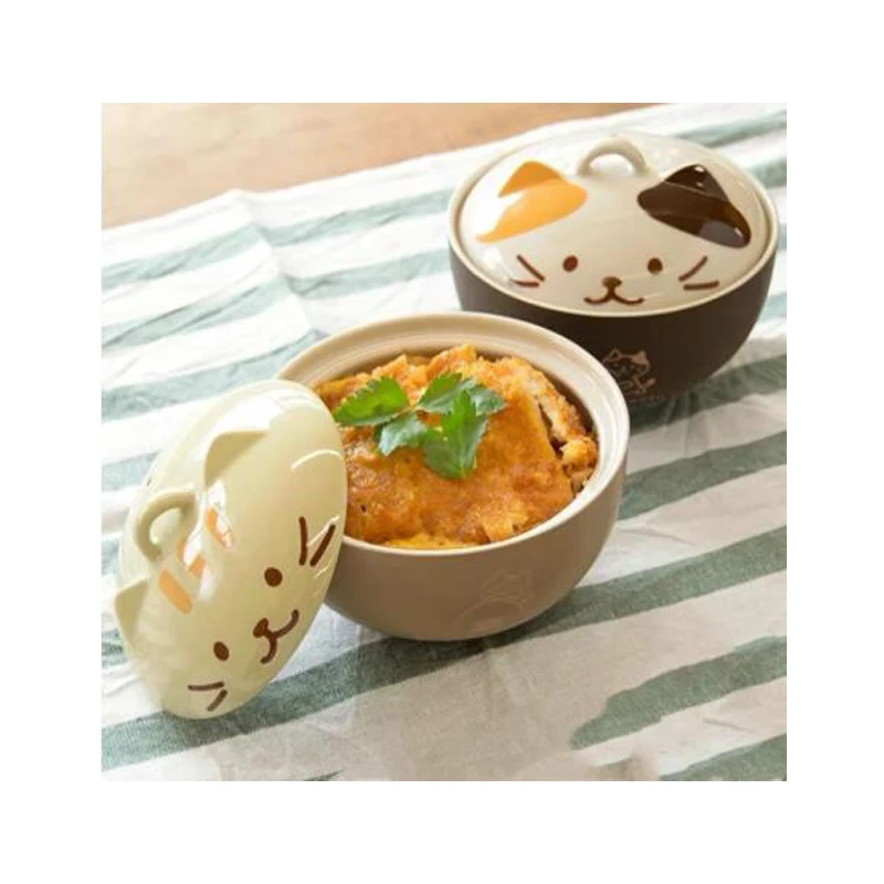ceramic bowl cat tureen porcelain rice instant noodle tableware kitchen appliance free global shipping