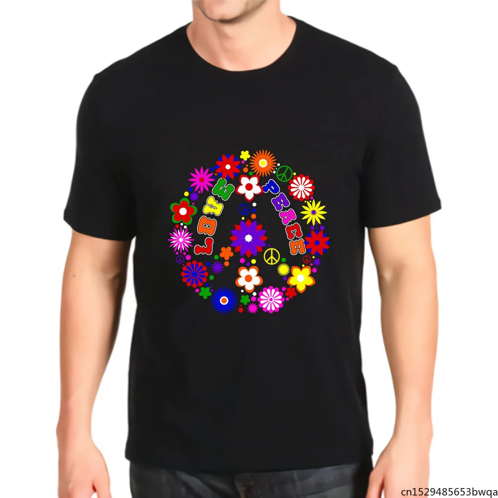 

Peace Love Sign Baseball Best Seller Top Men's Anime T-shirt Graphic New Kawaii T Shirt