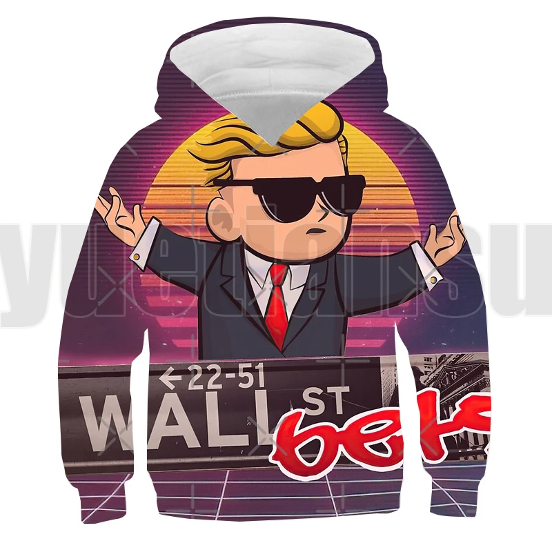 

3D Anime WallStreetBets Hoodies Gamestop Streetwear Fashion Loose Cartoon Oversized Pullover Hoodie Sweatshirt Unisex Hoodie