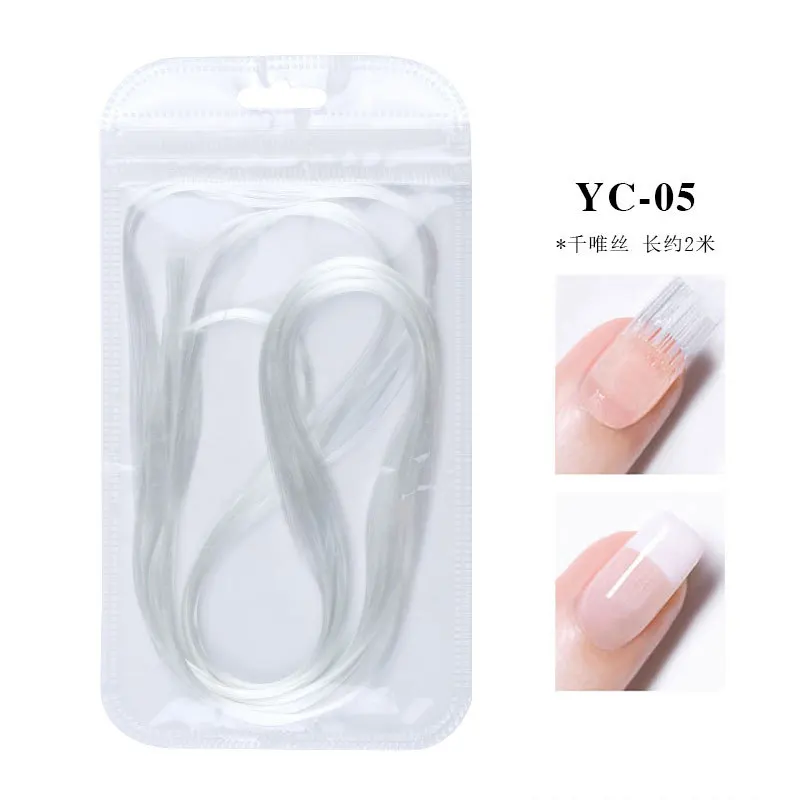 1 сумка для наращивания ногтей из стекловолокна УФ геля французский маникюр