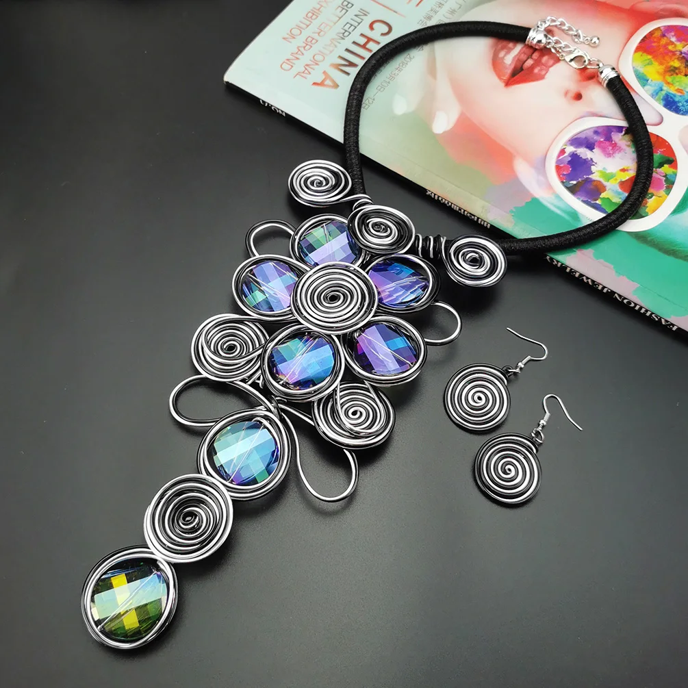 MANILAI ручной работы Африканское ожерелье для женщин Золотая Толстая кружевная