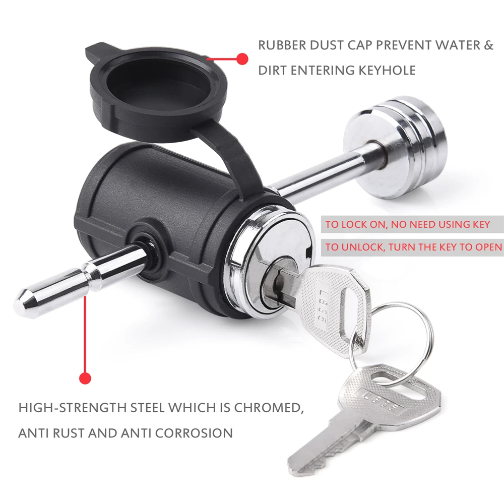 2 шт. Регулируемый штифт MICTUNING для трейлера RV штифт-соединитель диаметр 1/4 дюйма