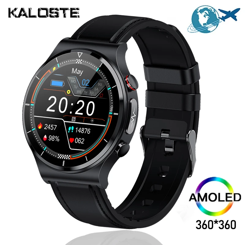 

Thermometer Smart Watch 360*360 HD Full Touch Screen ECG Heart Rate Monitor Blood Oxygen Sport Smartwatch Custom Dial Clock 2021