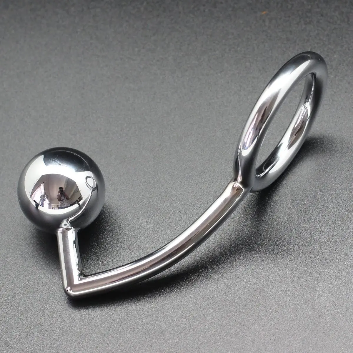 40/45/50mm Stainles Steel Metal Anal Hook With Penis Ring For Male Plug Chastity Lock Fetish Cock Adult Sex Shop |