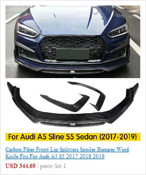 Для Audi A5 Sline хэтчбек высокое качество задний спойлер из полиуретана диффузор бампер Защита бампера Защита заднего бампера