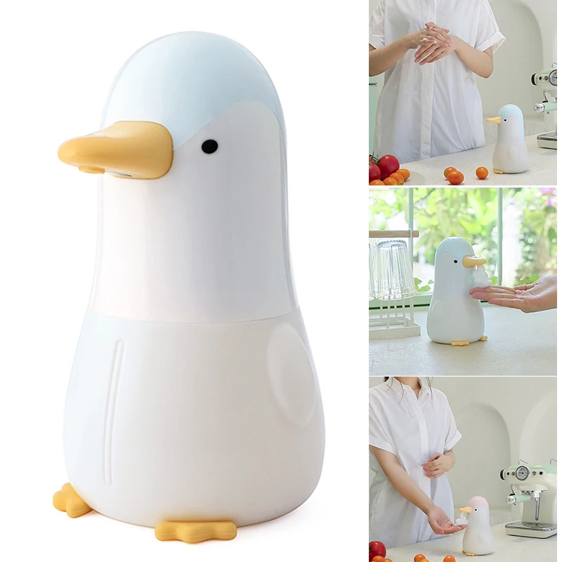 

Automatic Soap Dispenser Penguin Shaped Infrared Sensor Control Foam Pump Non Touch Mousse Foam Dispenser 400ml for Home Hot