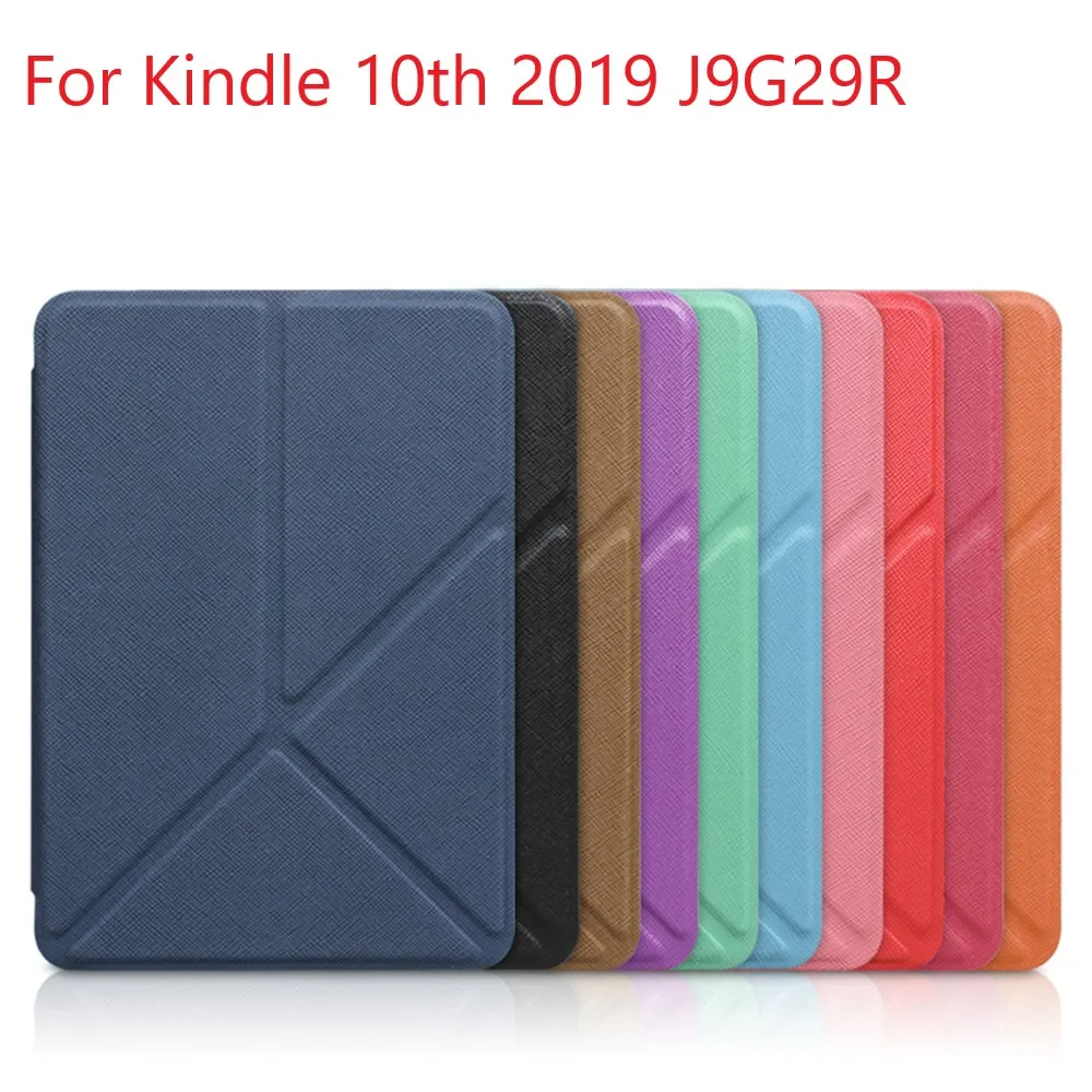 

Stand Case For Kindle 10th 2019 release Lite Leather Smart Cover For Kindle E-Book J9G29R Tablet Protect Shell Folding Bracket