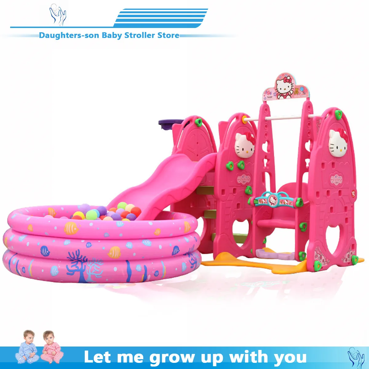 Детская горка и качели крытая детская игровая площадка для детского сада