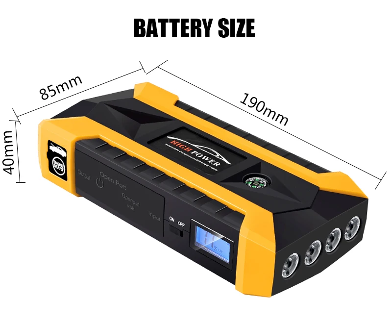 Пусковое устройство для автомобиля WINTUWAY горячая распродажа 12 В 4USB портативное