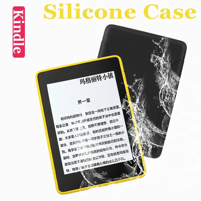 

Silicone Cover for Kindle Protective Case Paperwhite4 Tenth Generation PQ94WIF Electronic Paper Book Reader Anti-collision Shell
