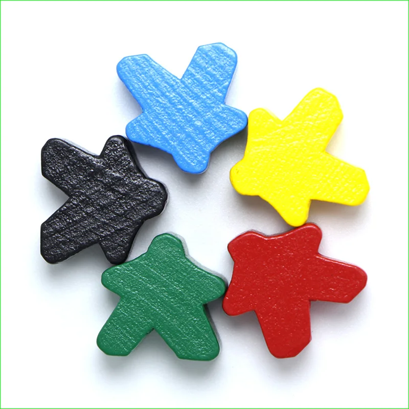 

40 Pieces Game Pieces Wooden Chess Meeples/Carcassonne Board Game Accessories