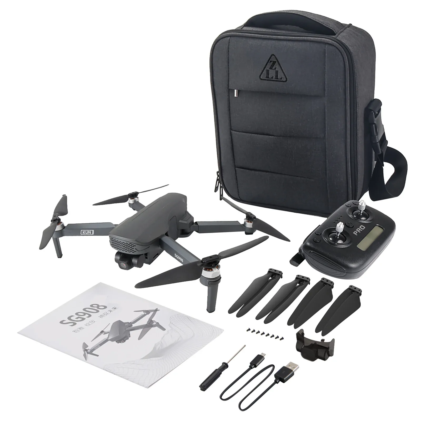 Новинка 2021 3-осевой карданный Дрон SG908 с камерой 4K стандартный Wi-Fi GPS FPV