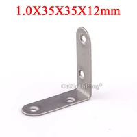 100pcs 304 stainless steel l furniture reinforced corner braces right angle joint board frame shelves support brackets connector