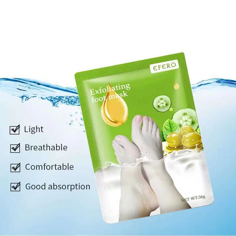 Отшелушивающая маска для ног удаления омертвевшей кожи и мозолей трещин на