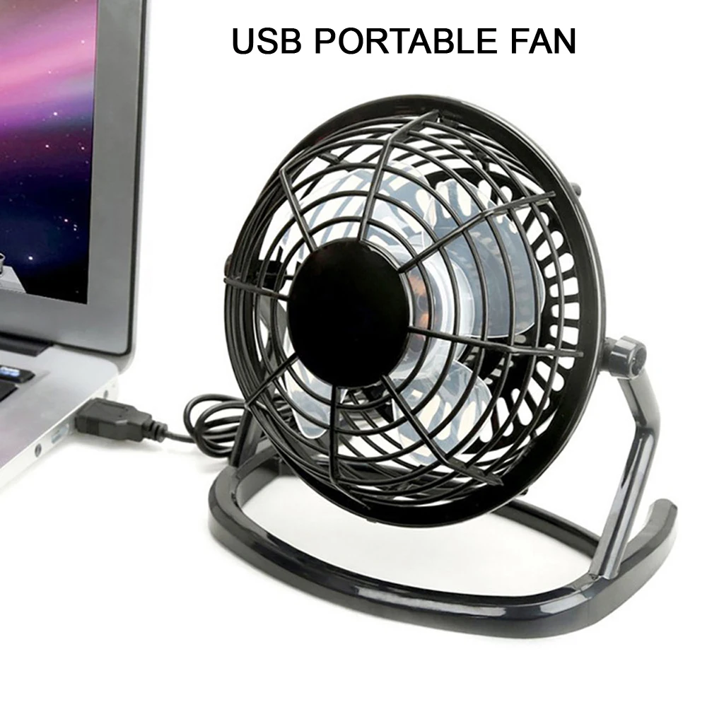 

Portable USB Mini Fan Small Desk 4 Blades Cooler Cooling Fan DC 5V Operation Super Mute Silent PC Laptop Notebook usb gadget Fan