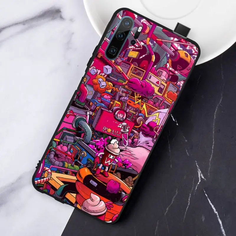 

Colourful Psychedelic Trippy Art pattern Phone Case For Huawei honor Mate P 10 20 30 40 Pro 10i 9 10 20 8 x Lite
