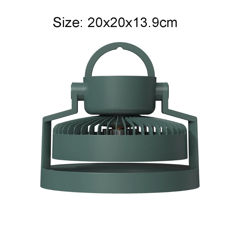 8000mAh 3 Speed Camping Hanging Fan with LED Lantern USB Powerbank Desk for Outdoor Home Office Hiking | Бытовая техника
