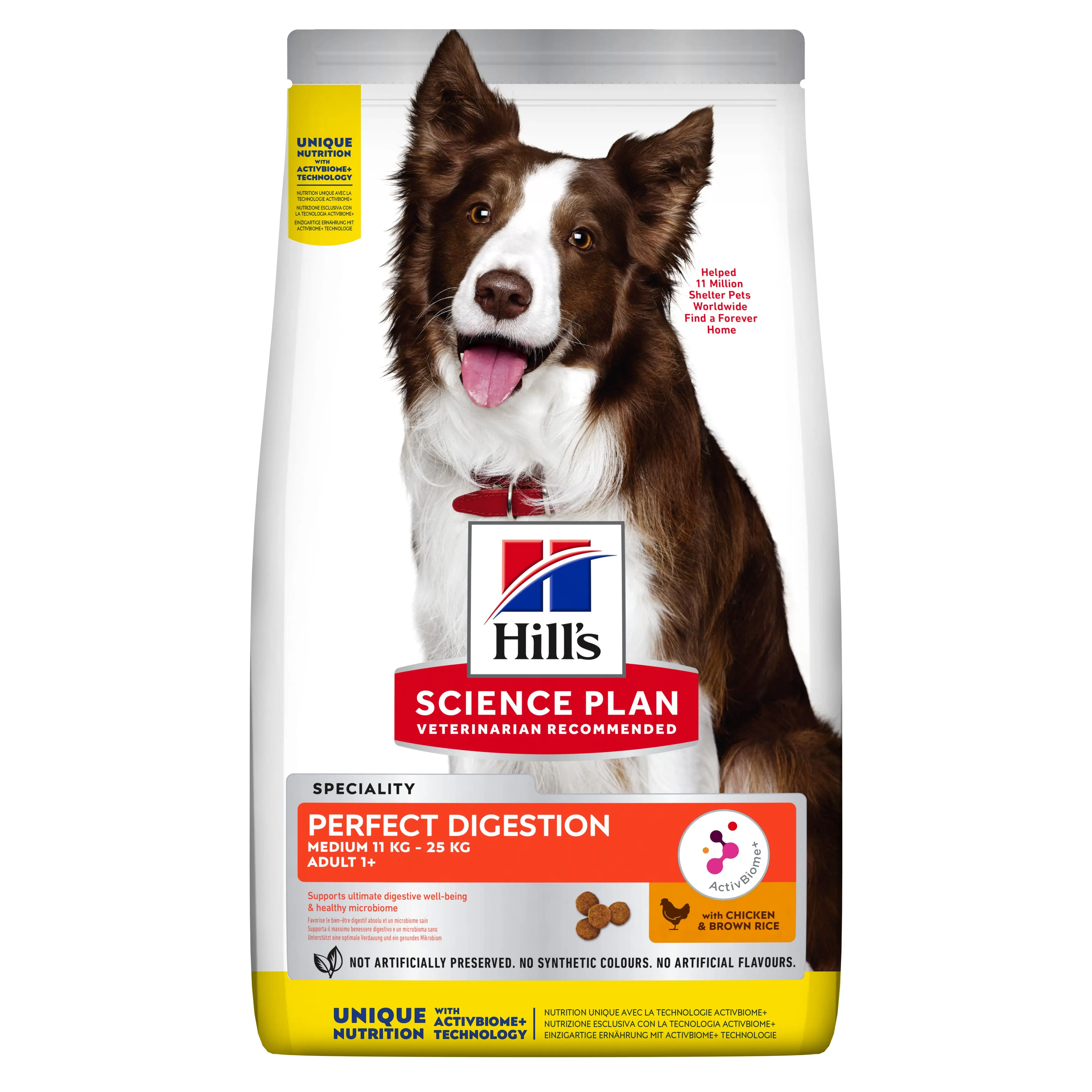 Сухой корм Hill's Science Plan Perfect Digestion для взрослых собак средних пород поддержание