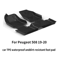 for peugeot 508 2019 2020 floor mat fits ultimate all weather waterproof 3d floor liner full set front rear interior mats