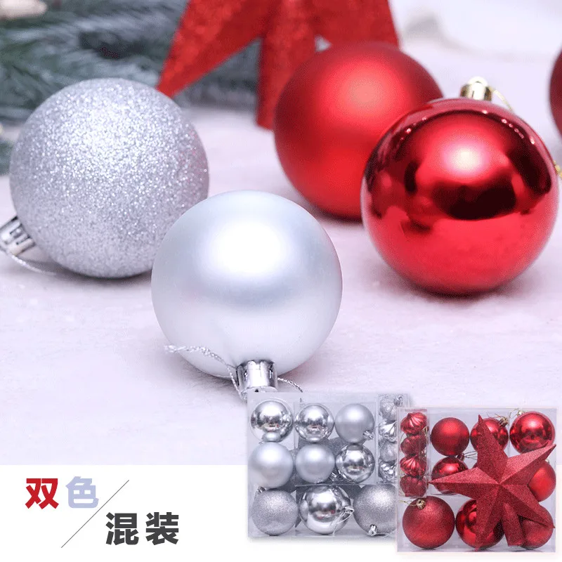 20 шт./лот Топ для рождественской елки блестящие звезды подвесные шары снежинки