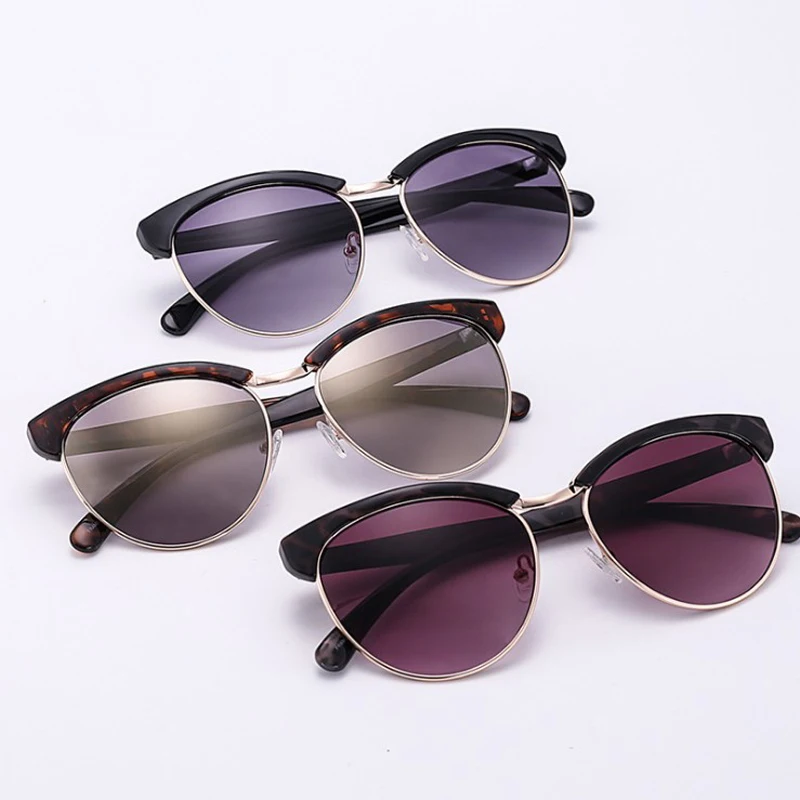 

Feishini Ladies Eyewear Small Face Fashion Sunglasses Women 2021 Luxury Brand Designer Vintage Metal Sun glasses Mirror Cat eye