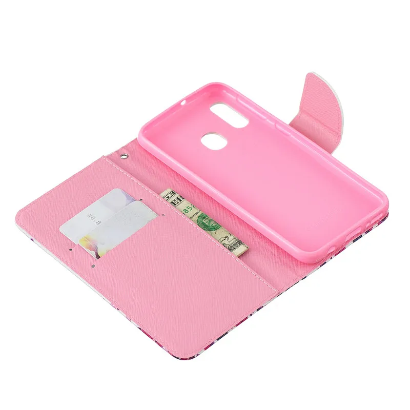 Для samsung Galaxy A20 кожаный чехол на СПС Coque samsung A20 20 A50 A40 A30 A10 A70 A20E A80 A60 чехол Чехлы-бумажники с отделениями для