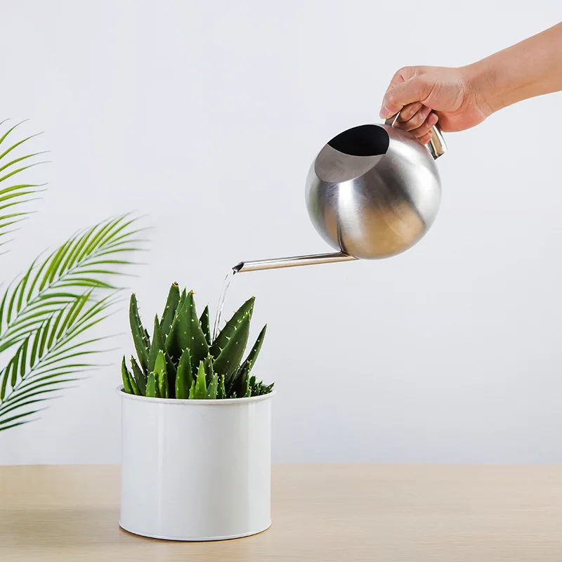 

Stainless Steel Watering Can 1 Pcs 290x150x130mm Garden Supplies Watering Irrigation Tools Sprinkler Long Spout