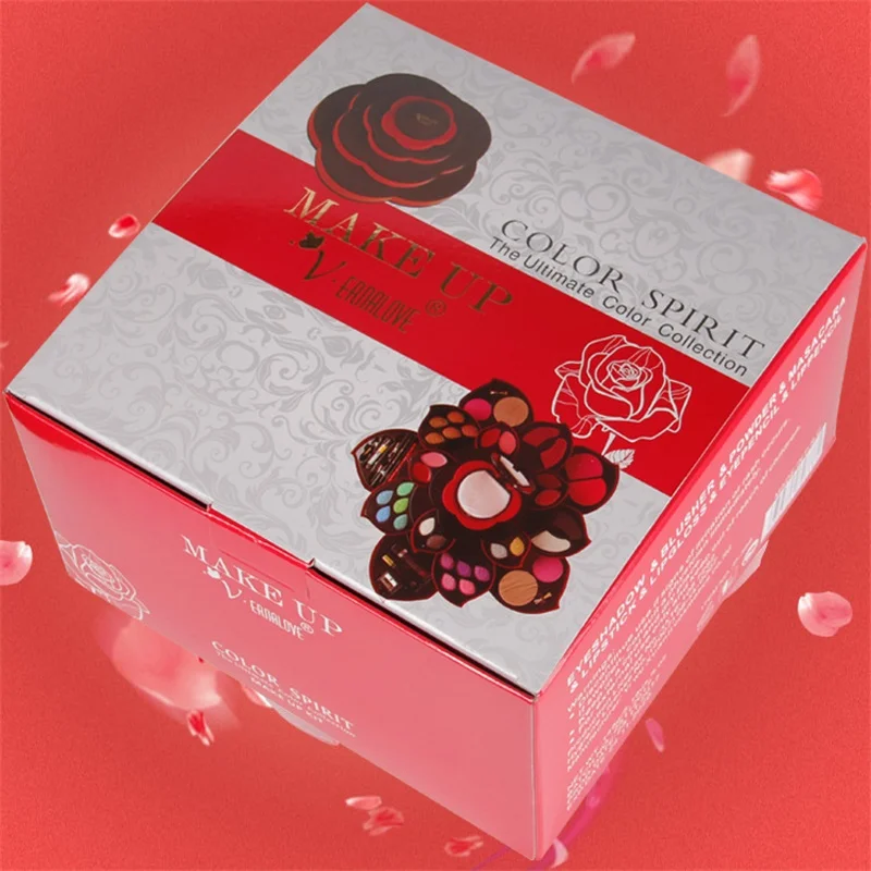 Тарелка для теней век Beauty Flower большой размер цветение сливы вращающаяся коробка