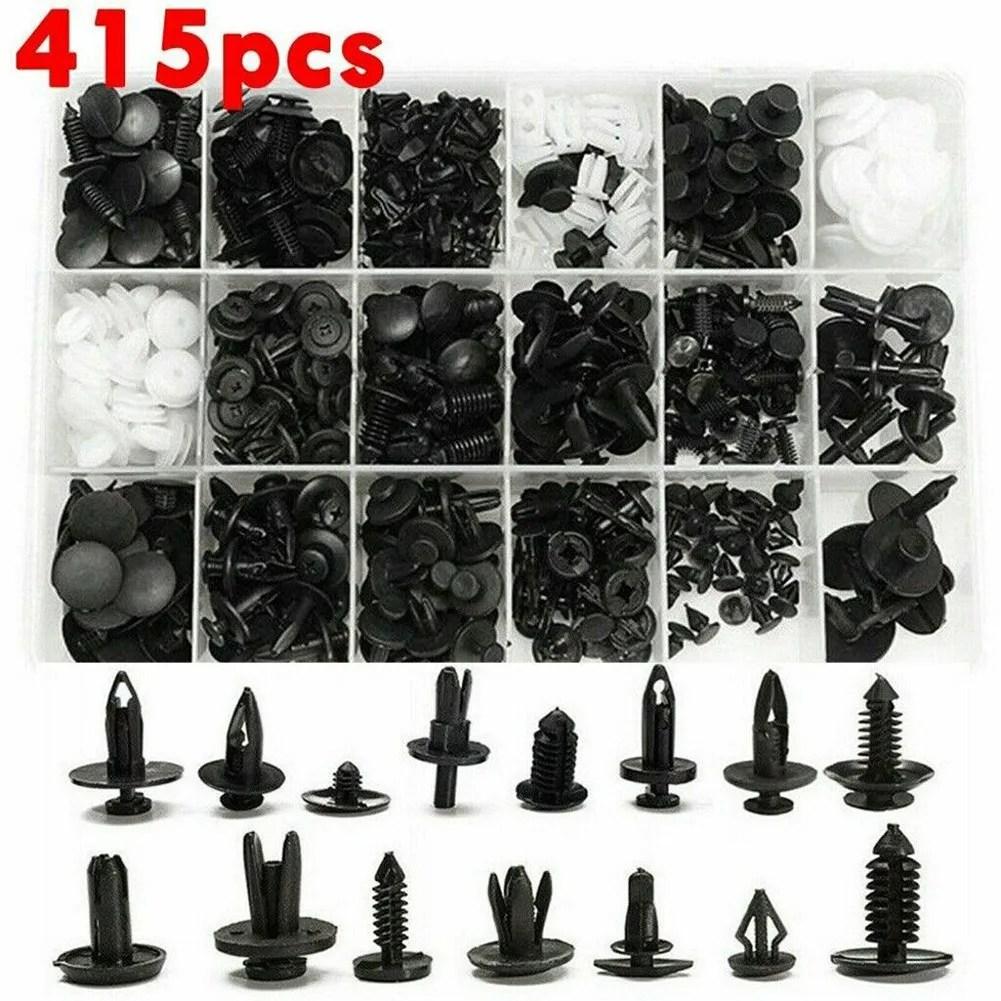 

Push Car Door Trim Clip Rivets Screws Set Bumper Fastener Hardware Kits