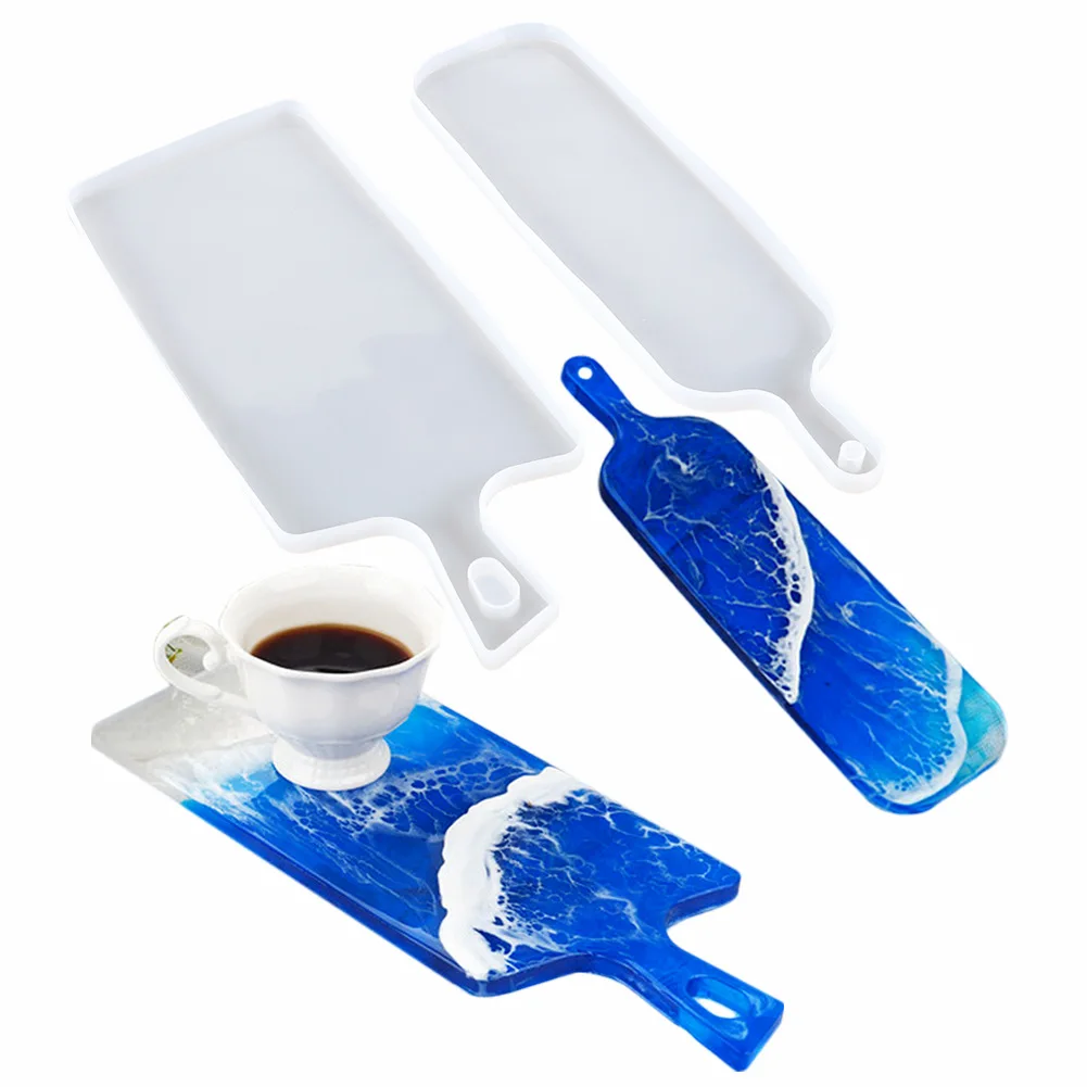 

DIY Crystal Epoxy Handle Tray Wide Handle Epoxy Mold Handle Tray Narrow Handle Silicone Mold