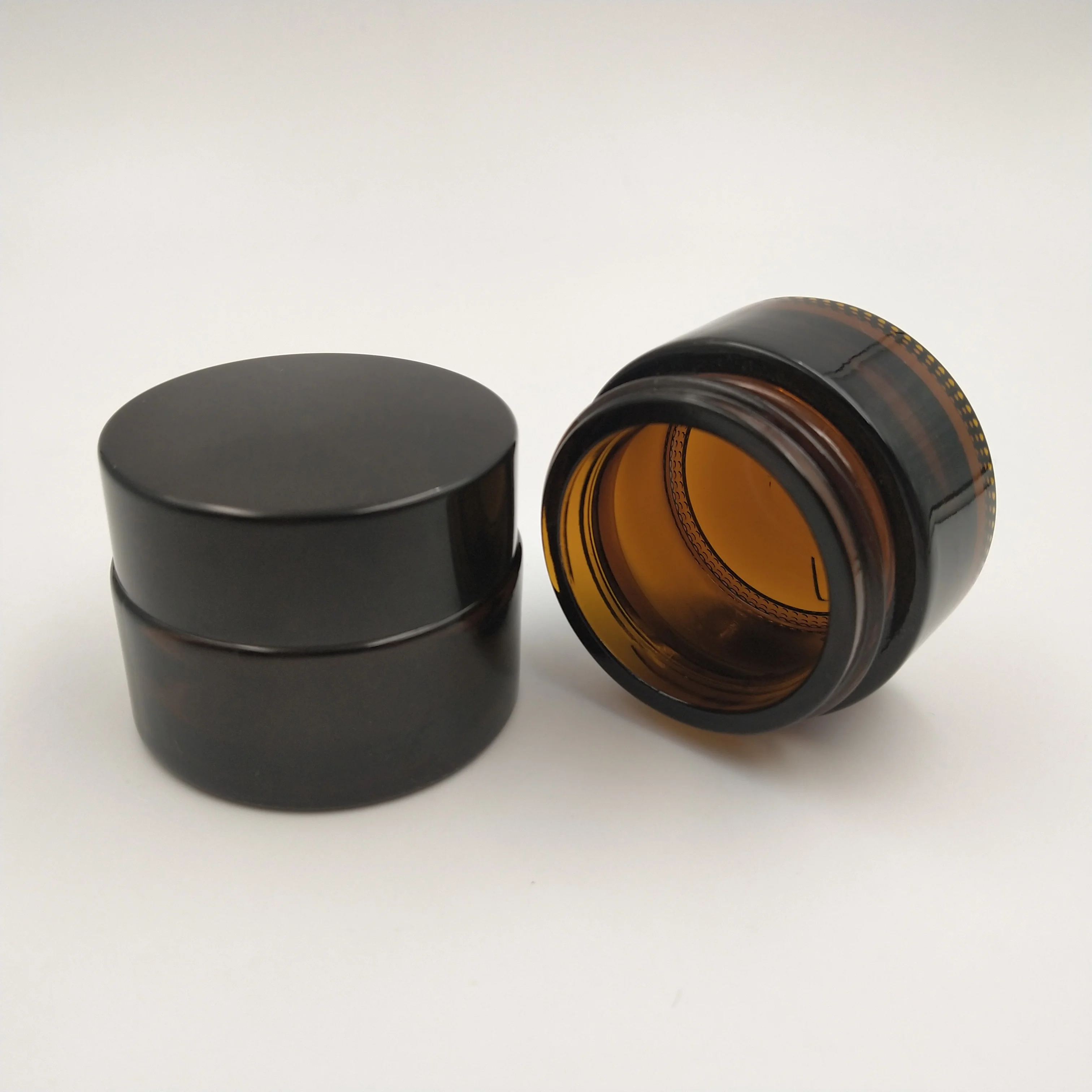 4 шт. 20 г Янтарная Стекло косметические баночки Портативный путешествия тени для