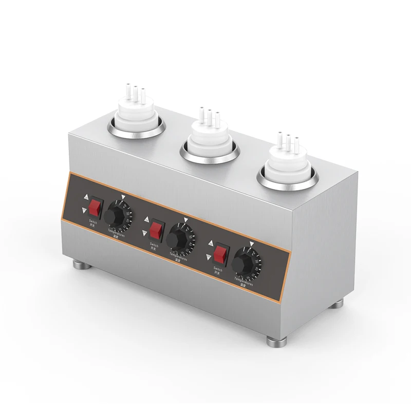 Бесплатная доставка 110/220V соус теплые бутылки машина двойной кетчупа нагревания