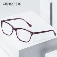 zenottic acetate square glasses frame for men clear lens ladies brand designer spectacles myopia optical reading eyewear bt3031