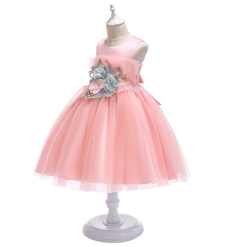 Платье для девочек на выпускной вечернее платье принцессы с цветами женское