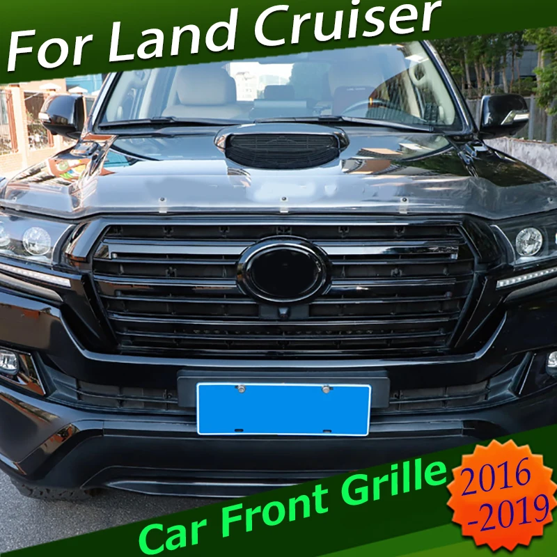 Передний гоночный гриль из АБС для LAND CRUISER LC200 2016 2017 2018 высококачественные