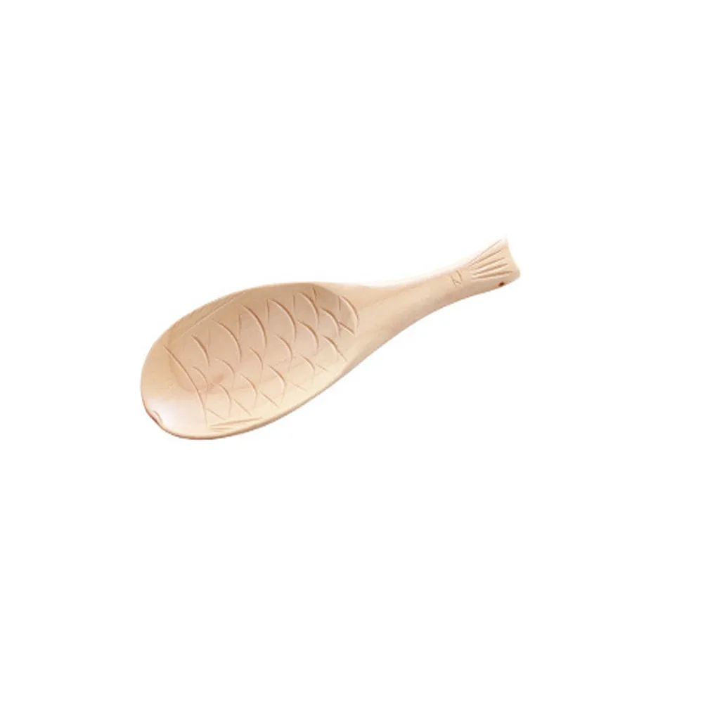 

Wooden Fish-shaped Rice Spoon Japanese Retro Rice Shovel Fish Rice Shovel Creative Rice Spoon Gift Kitchen Tools Handmade