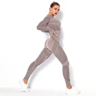 Комплект Спортивный Женский, бесшовный, с бюстгальтером и леггинсами