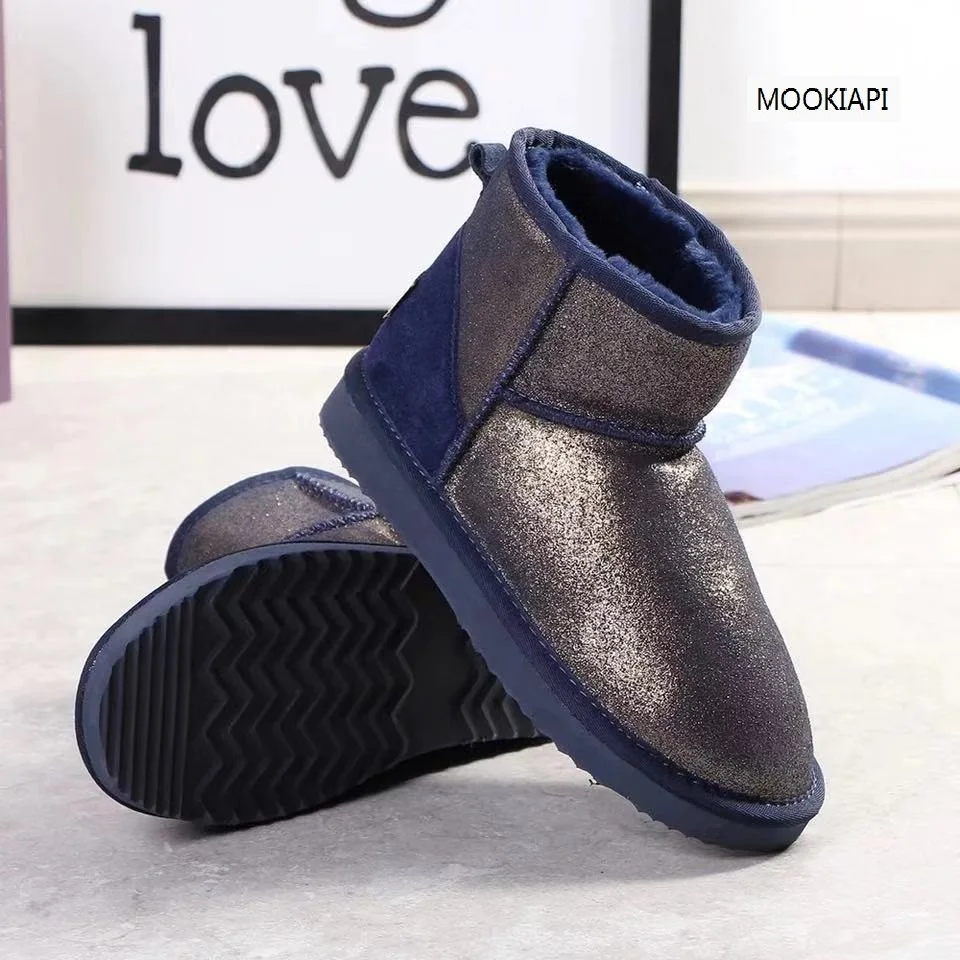 Сапоги для снежной погоды австралийского бренда 2020 года 100% натуральная кожа