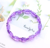 natural purple amethyst quartz pi xiu carved bracelet brazil 10x8mm clear beads amethyst quartz women men crystal aaaaa