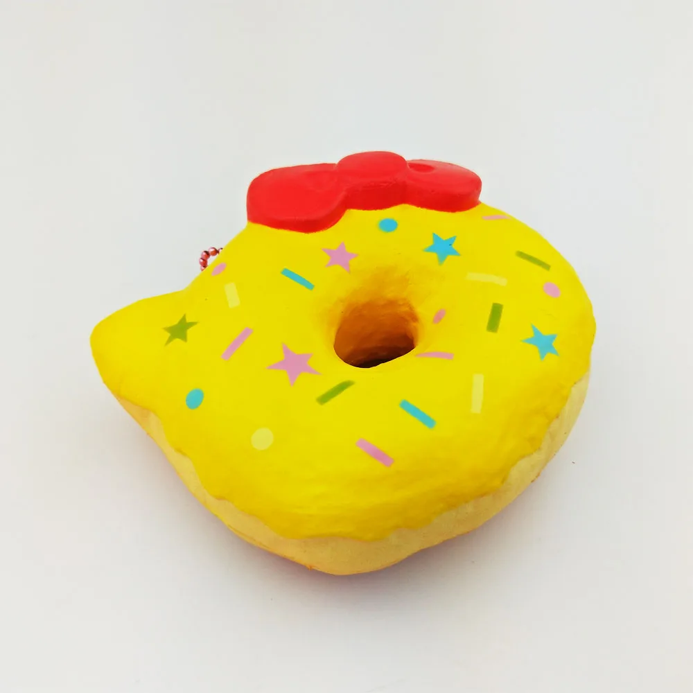Мягкое hello kitty пончик милый обычный медленный отскок Подвеска для мобильного телефона ремень Рождественский подарок для детская игрушка