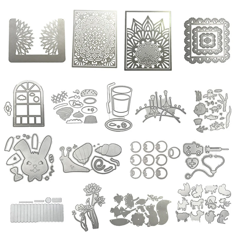 Мороженое цветок улитки белка Рамка Металлическая резка Скрапбукинг альбом