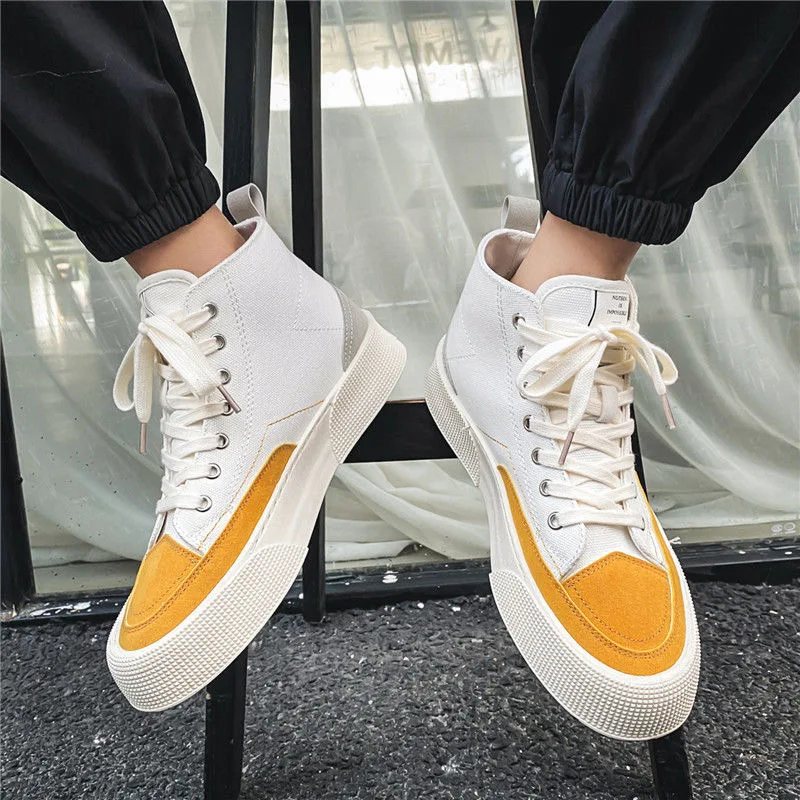 

Basketball Shoes for Men Lace-Up High Top Sneakers Mens Retro Basketball Shoes Breathable Trend Men Sneakers Walking Shoes