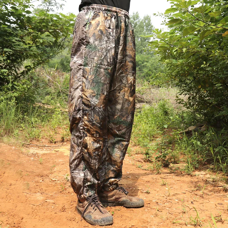 Ультра тонкие летние охота и рыбалка брюки Ghillie из дышащего полиестра джунгли