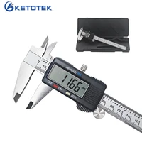 high quality 0 150mm measuring tool stainless steel caliper digital vernier caliper gauge micrometer paquimetro messschieber