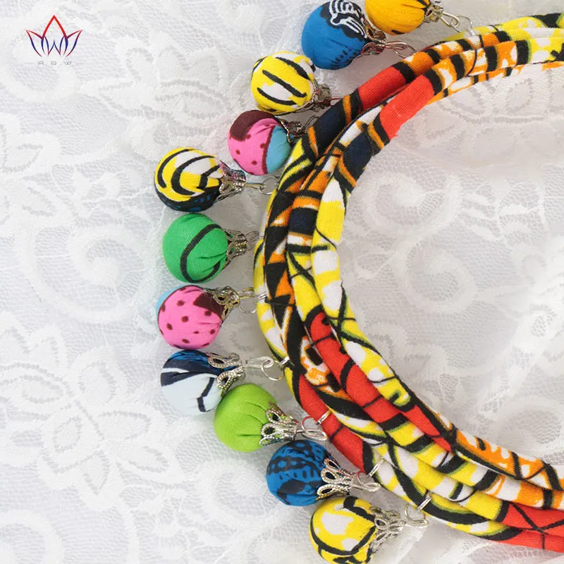 2020 Новый дизайн Африканский узор Кенте ткани заявление ожерелье африканская